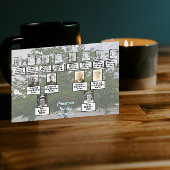 Family Reunion 3 Generation Summertime Tree 招待状