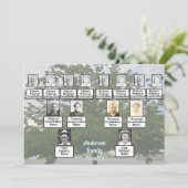 Family Reunion 3 Generation Summertime Tree 招待状 (スタンド正面)