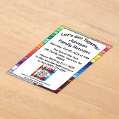 Family Reunion Acrylic Invitation Card アクリル招待状 (レイダウン)