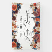 Family Reunion autumn fall pumpkins backdrop 横断幕 (縦)