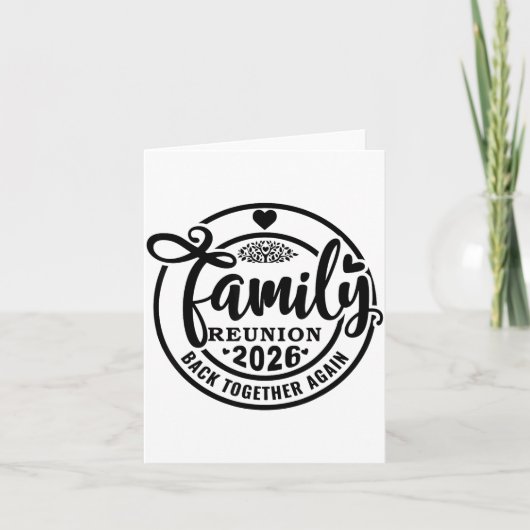 Family Reunion Back Together Again Funny Family Re カード (正面)