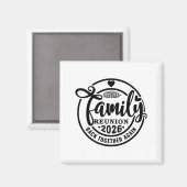 Family Reunion Back Together Again Funny Family Re マグネット (正面/裏面)