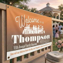 Family Reunion Banner (Coastal Sunset ) 横断幕