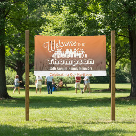 Family Reunion Banner (Coastal Sunset ) 横断幕