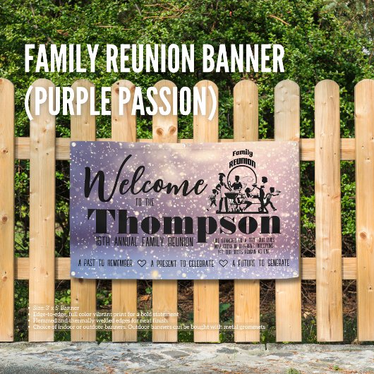Family Reunion Banner (Purple Passion) 横断幕