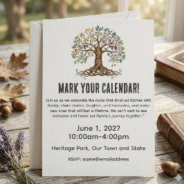 Family Reunion Celebration Invitation 招待状