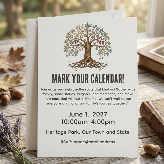 Family Reunion Celebration Invitation 招待状