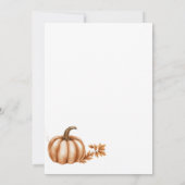 Family Reunion Fall Autumn Thanksgiving Card 招待状 (裏面)