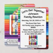 Family Reunion Fun Invitation Enclosure Card エンクロージャーカード (正面/裏面)