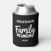 Family Reunion Fun Script Personalized Name 缶クーラー (缶正面)
