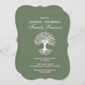 Family Reunion green Invitation 招待状 (正面/裏面)