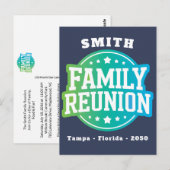 Family Reunion Invitation ポストカード (正面/裏面)