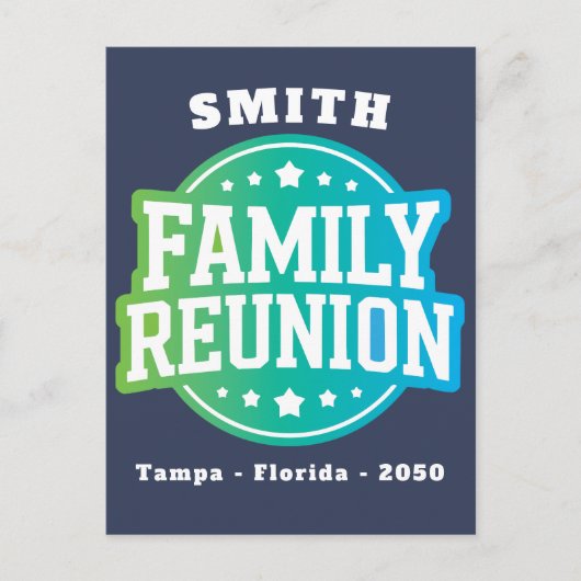 Family Reunion Invitation ポストカード (正面)