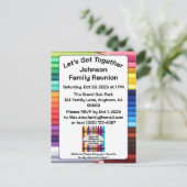 Family Reunion Invitation Postcard  ポストカード (スタンド正面)