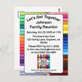 Family Reunion Invitation Postcard  ポストカード (正面/裏面)
