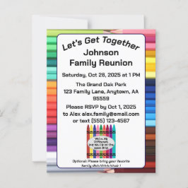 Family Reunion Invitation Postcard  ポストカード