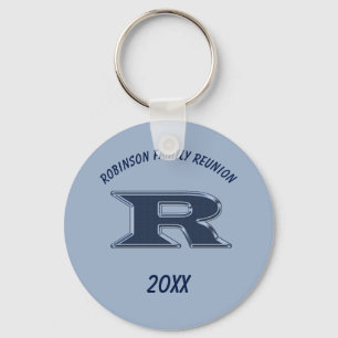 Family Reunion Keepsake Letter R Monogram Initial キーホルダー