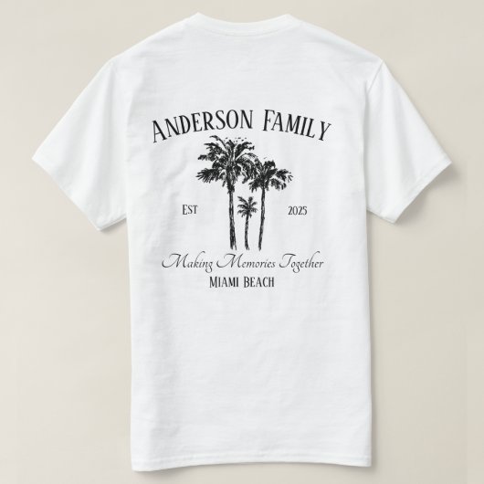 Family Reunion matching summer vacation T-Shirt Tシャツ (デザイン裏面)