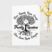 Family Reunion Meet Again Our Love Runs Deeper カード (黄色い花)