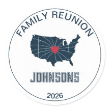 Family Reunion Miles Apart Joined at Heart USA地図