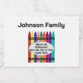 Family Reunion Mini Sparkling Wine Bottle Labels  スパークリングワインラベル (シングルラベル)