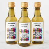 Family Reunion Mini Wine Bottle Labels ワインラベル (ボトル)