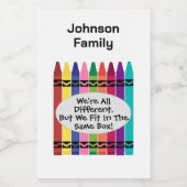 Family Reunion Mini Wine Bottle Labels ワインラベル (シングルラベル)