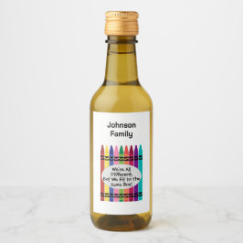 Family Reunion Mini Wine Bottle Labels ワインラベル