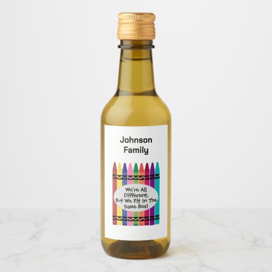Family Reunion Mini Wine Bottle Labels ワインラベル (正面)