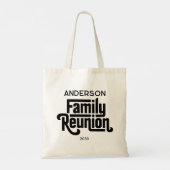 Family Reunion Minimalist Black White Classic トートバッグ (裏面)