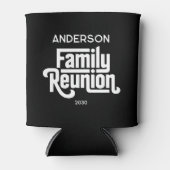 Family Reunion Modern Black White Potluck Drink 缶クーラー (正面)