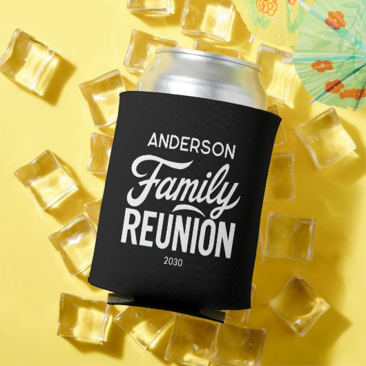 Family Reunion Modern Logo Potluck Picnic Drink 缶クーラー (インサイチュ 夏)