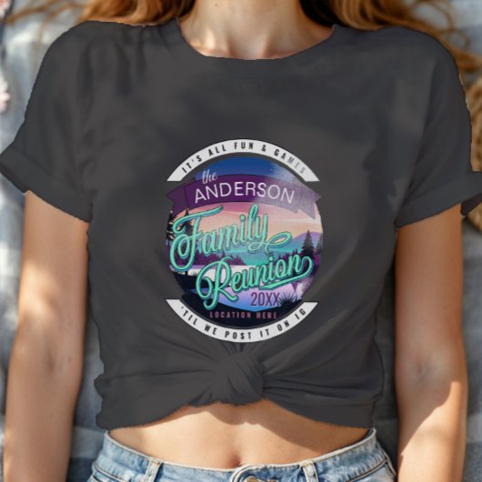 Family Reunion Mountain Lake Landscape Dk ID1126 Tシャツ