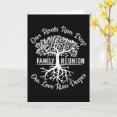 Family Reunion Our Roots Run Deep Tree カード (黄色い花)