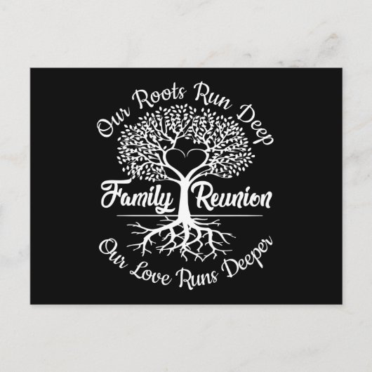 Family Reunion Our Roots Run Deep Tree ポストカード (正面)