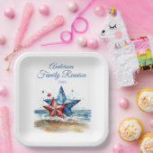 Family Reunion Party Invitation ペーパープレート (パーティー)