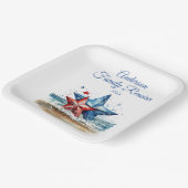 Family Reunion Party Invitation ペーパープレート (傾斜あり)