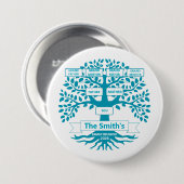 Family Reunion Pin with Custom Family Tree 缶バッジ (正面&裏面)