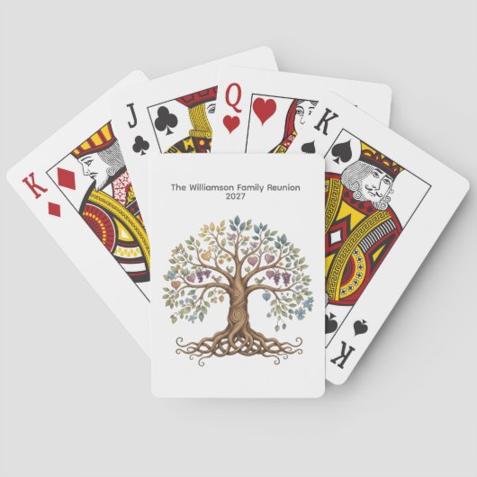 Family Reunion Poker Cards – Roots & Branches トランプ (裏面)