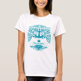 Family Reunion T-Shirt with Custom Family Tree Tシャツ