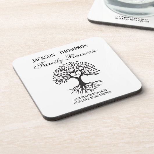 Family reunion tree コースター (左側)