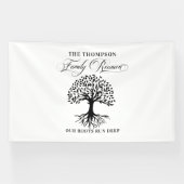 Family reunion tree backdrop banner 横断幕 (横)
