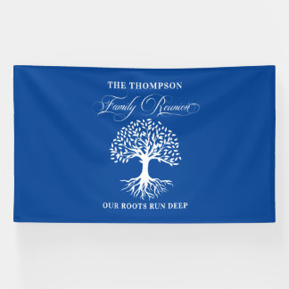 Family reunion tree backdrop banner 横断幕