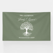 Family reunion tree backdrop banner 横断幕 (横)