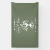 Family reunion tree backdrop banner 横断幕 (縦)