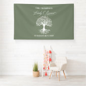 Family reunion tree backdrop banner 横断幕 (インサイチュ)