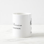 Family reunion tree black and white mug コーヒーマグカップ (中央)