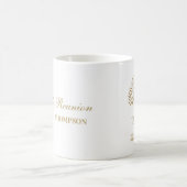 Family reunion tree white and gold mug コーヒーマグカップ (中央)