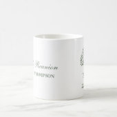 Family reunion tree white and green mug コーヒーマグカップ (中央)