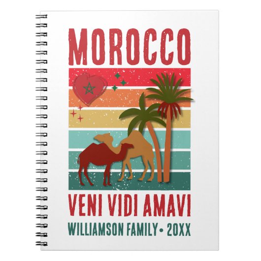 Family Reunion Vacation Morocco Trip Group  ノートブック (正面)